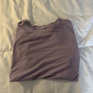 Letter Graphic Round Neck Tee